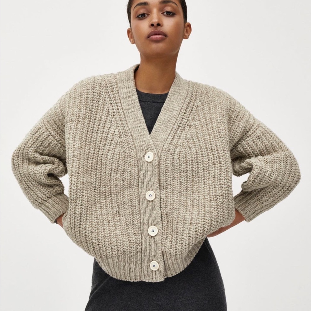 Babaa no 19 cardigan in light mist